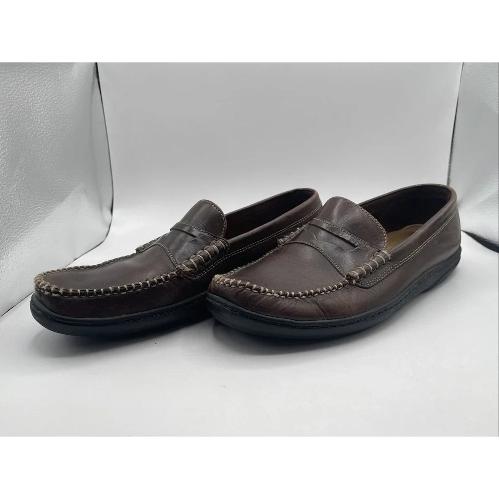 Cole Haan Resort Penny Loafer Men's Size 9.5 Brown‎ Leather Slip-On Shoes